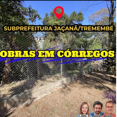 Obras em Córrego Subprefeitura Jaçanã/Tremembé