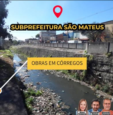 Obras em Córregos Subprefeitura São Mateus