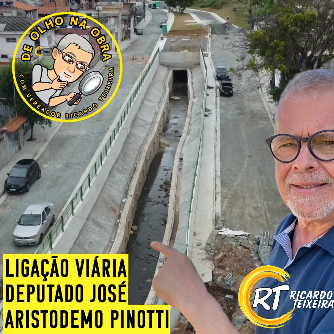 Vereador Ricardo Teixeira – Obras na Av Deputado Dr José Aristodemo Pinotti saem do papel