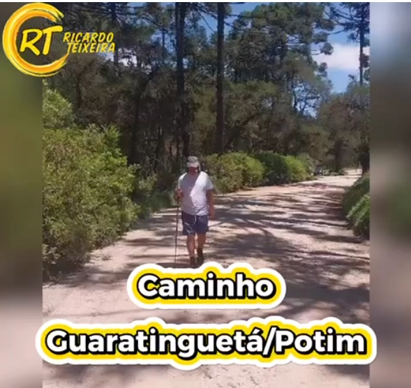 Vereador Ricardo Teixeira no Caminho da Fé – Caminho de Pedrinhas, Guaratinguetá