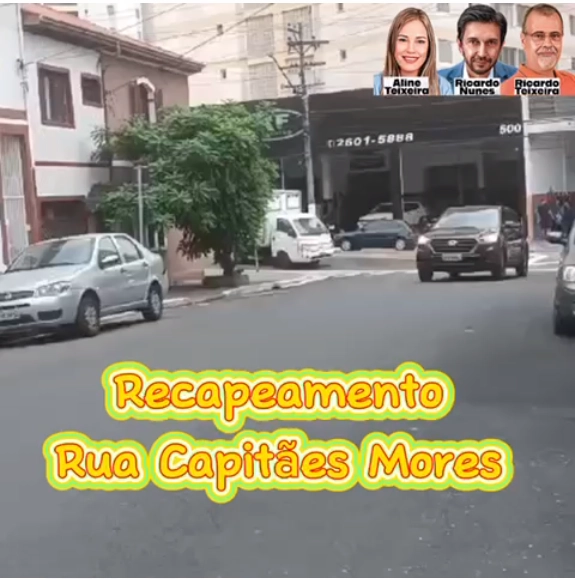 Recapeamento – Rua Capitães Mores, Mooca