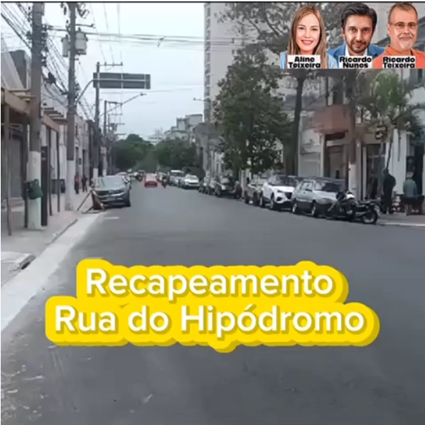 Recapeamento – Rua do Hipódromo, Mooca