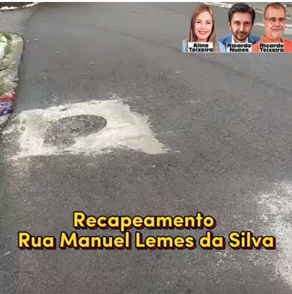 Recapeamento – Rua Manuel Lemes da Silva, Jardim das Oliveiras