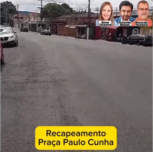 Recapeamento – Praça Paulo Cunha, Vila Carrão