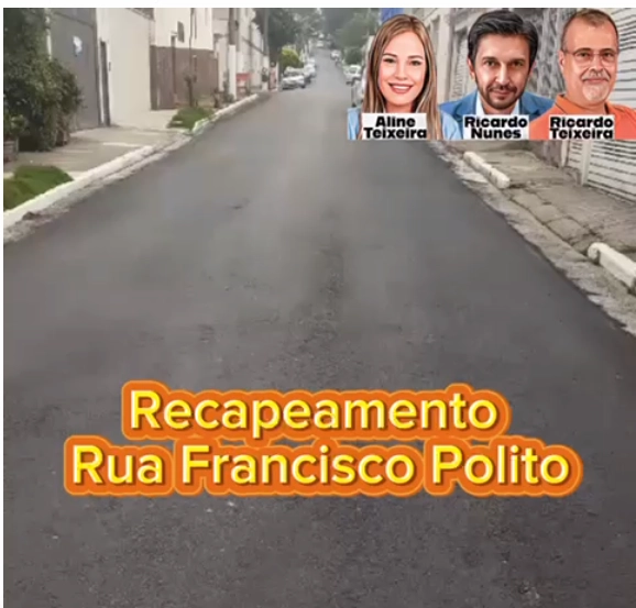 Recapeamento – Rua Francisco Polito, Vila Prudente