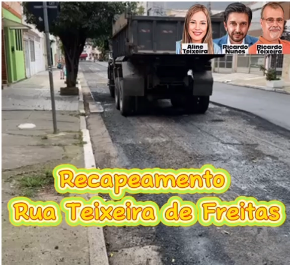 Recapeamento – Rua Teixeira de Freitas, Belenzinho