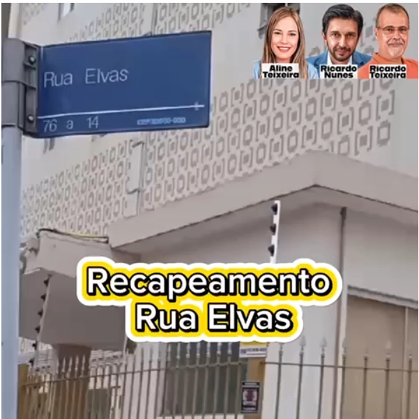 Recapeamento – Rua Elvas, Tatuapé