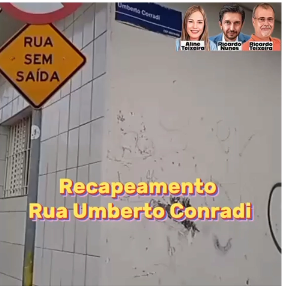 Recapeamento – Rua Umberto Conradi, Tatuapé