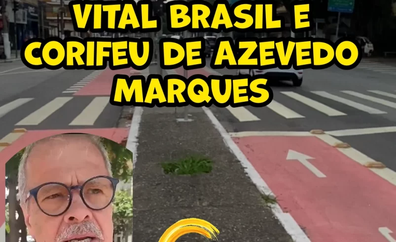 
  Vereador Ricardo Teixeira – Ciclovia Avenidas Vital Brasil e Corifeu de Azevedo Marques