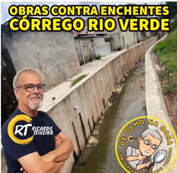 Obras contra enchentes – Córrego Rio Verde, Itaquera