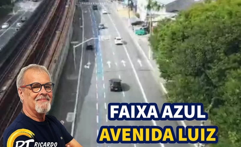 
  Vereador Ricardo Teixeira – Faixa Azul na Avenida Luiz Dumont Villares – Zona Norte