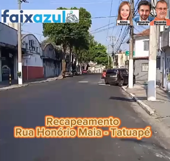 Recapeamento – Rua Honório Maia, Tatuapé