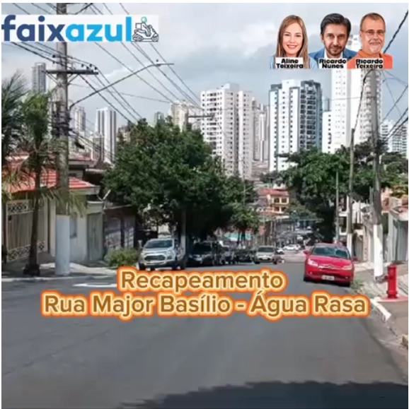 Recapeamento – Rua Major Basilio, Água Rasa