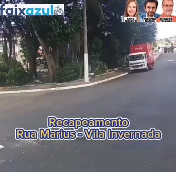 Recapeamento – Rua Marius, Vila Invernada