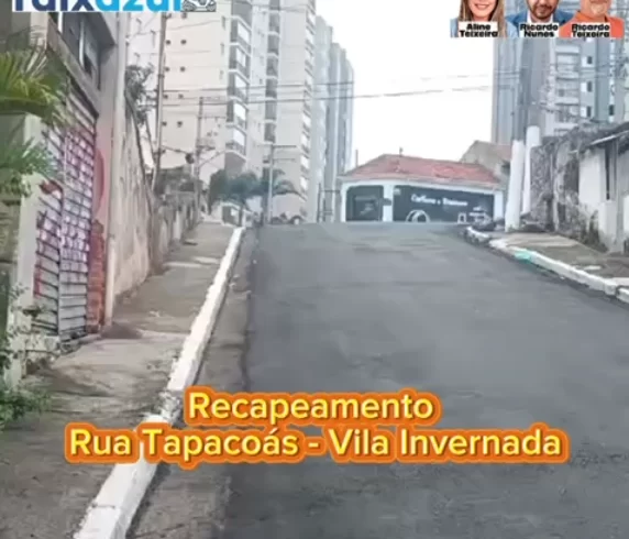 
  Recapeamento – Rua Tapacoás – Vila Invernada