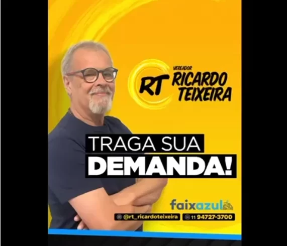 
  Vereador Ricardo Teixeira – Traga a sua Demanda