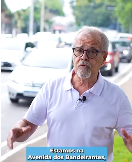 Vereador Ricardo Teixeira – Faixa Azul Avenida dos Bandeirantes