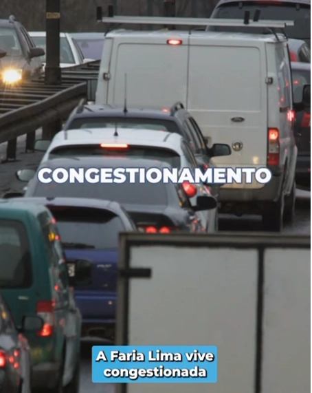 Vereador Ricardo Teixeira – Faixa Azul Avenida Brigadeiro Faria Lima