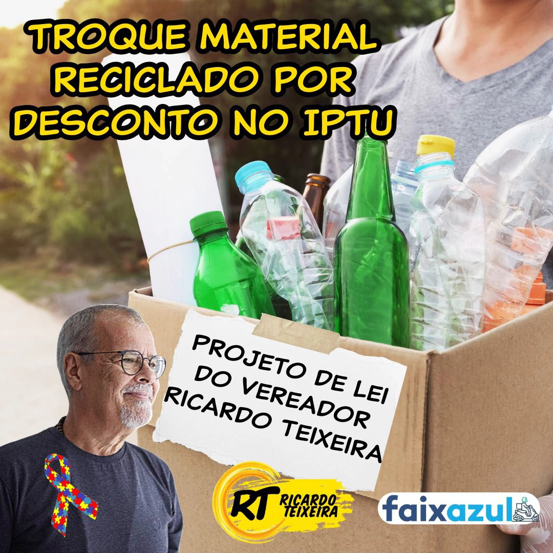 PL 305/2015 – Troque material reciclado por desconto no IPTU