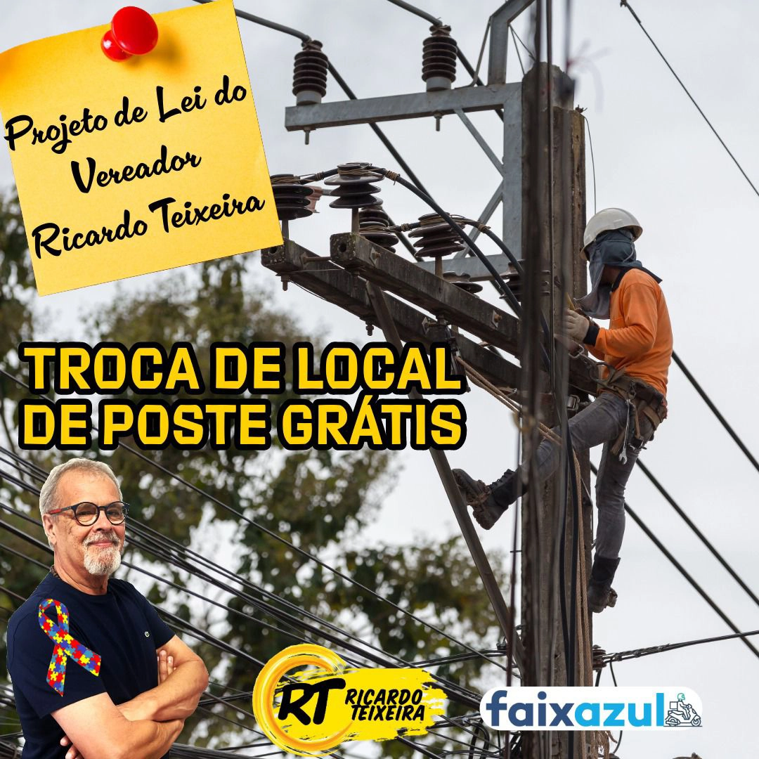 PL 57/2019 – Troca de local de poste grátis