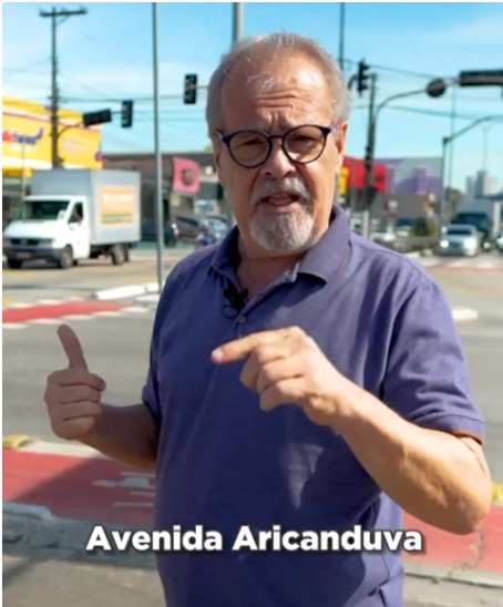 Vereador Ricardo Teixeira – Faixa Azul Av Aricanduva