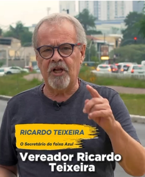 Vereador Ricardo Teixeira – Faixa Azul na Av Eliseu de Almeida