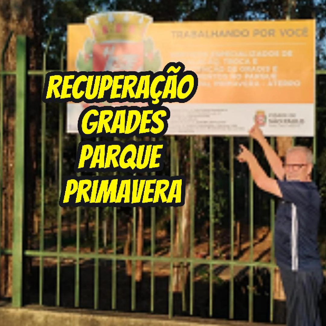 Vereador Ricardo Teixeira – Recuperação Grades Parque Primavera