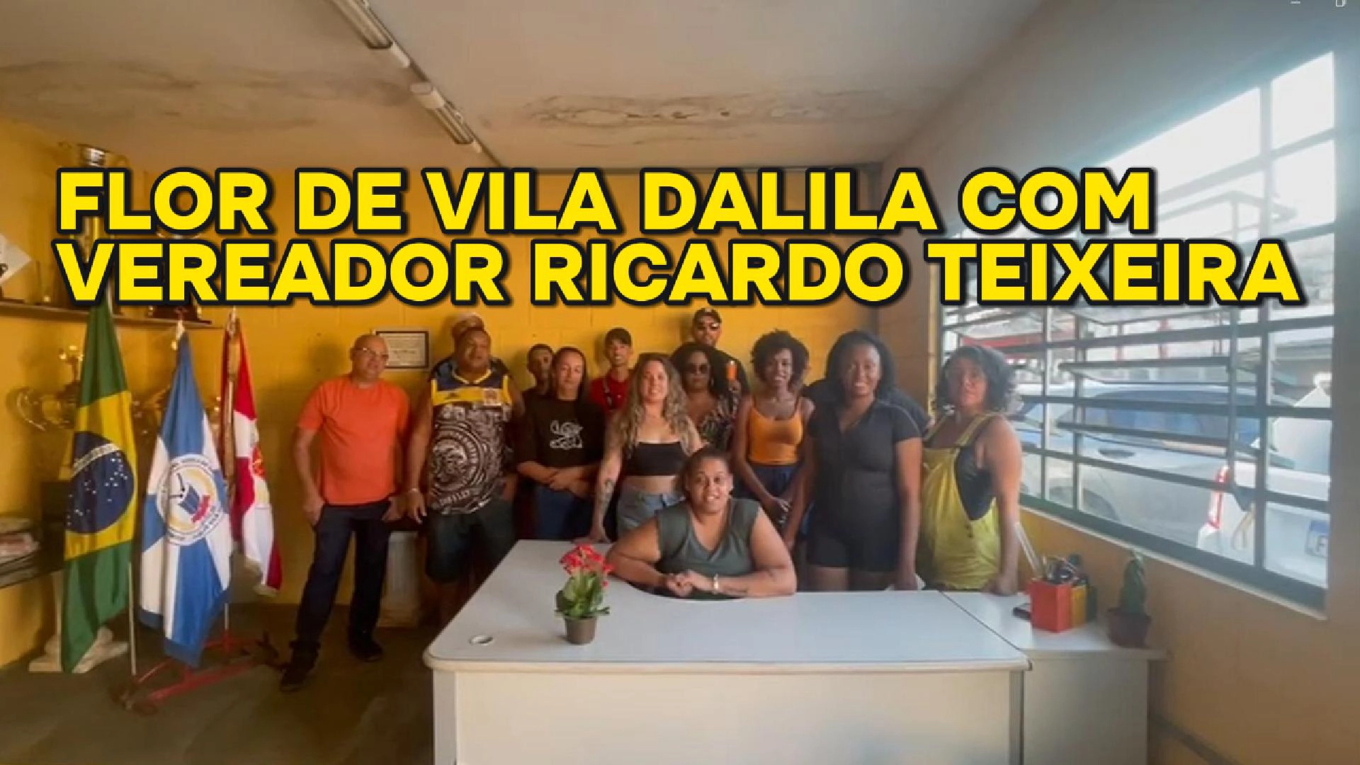 Escola de Samba Flor de Vila Dalila junto com o Vereador Ricardo Teixeira