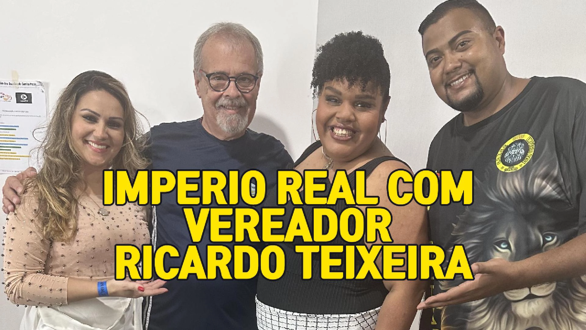 Escola de Samba Império Real junto com o Vereador Ricardo Teixeira