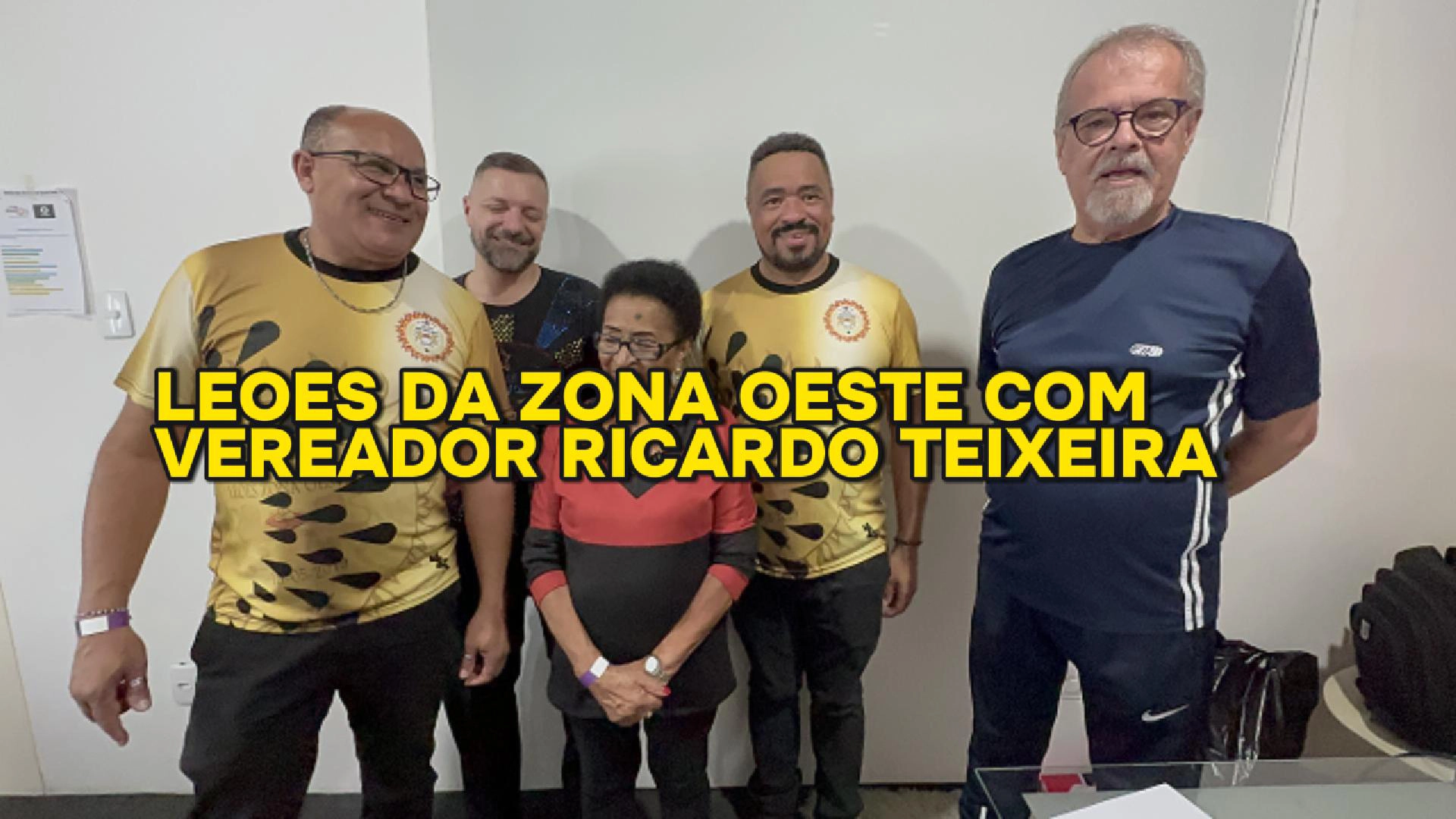 Escola de Samba Leões da Zona Oeste com Vereador Ricardo Teixeira