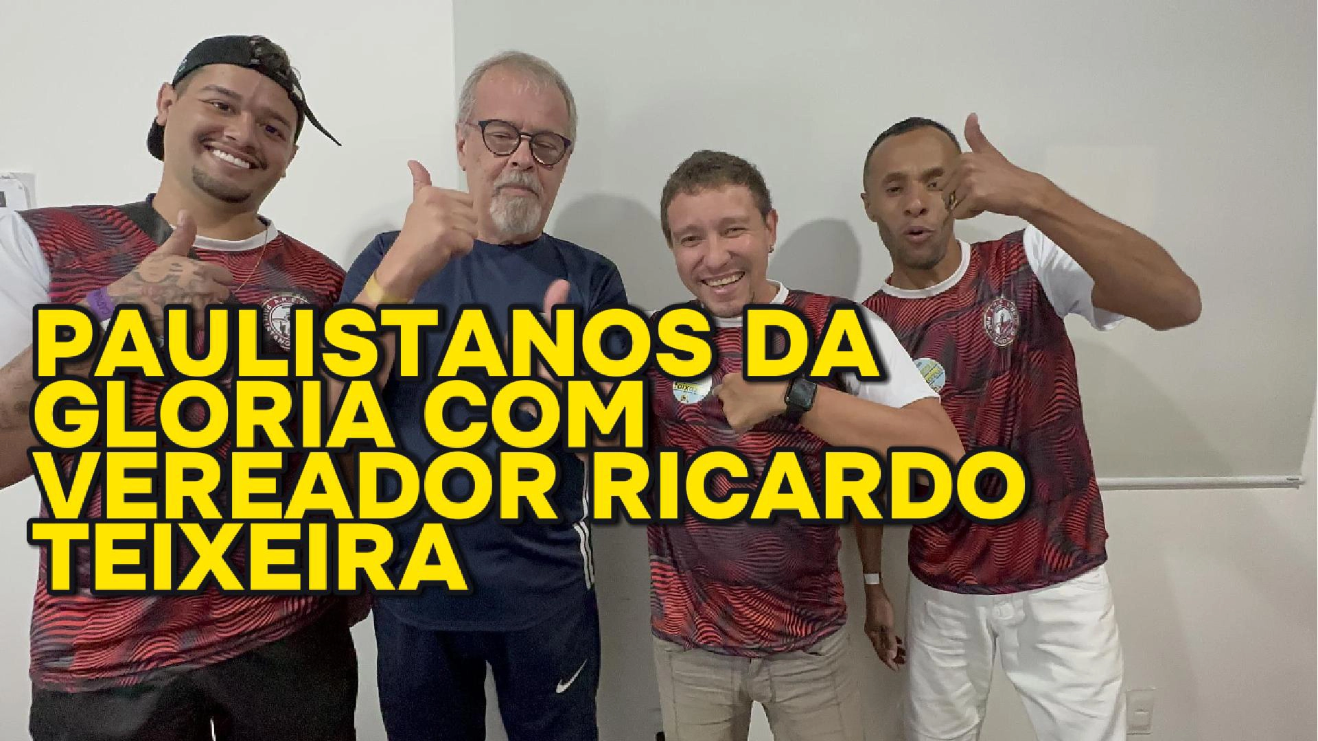 Paulistanos da Gloria com Vereador Ricardo Teixeira