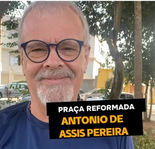 Vereador Ricardo Teixeira – Praça Antonio de Assis Pereira reformada