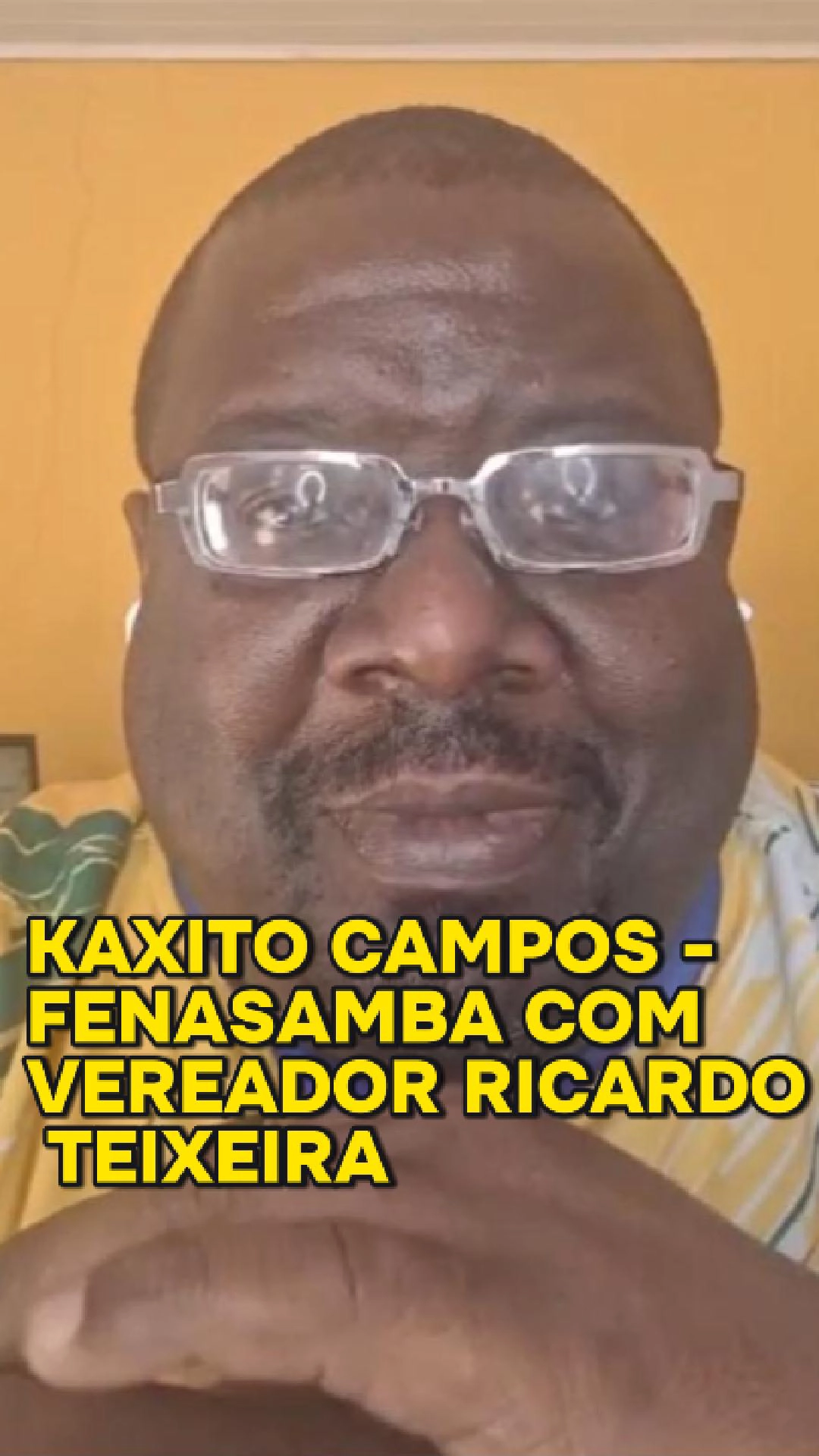 Kaxito Campos, presidente da FENASAMBA, junto com Vereador Ricardo Teixeira