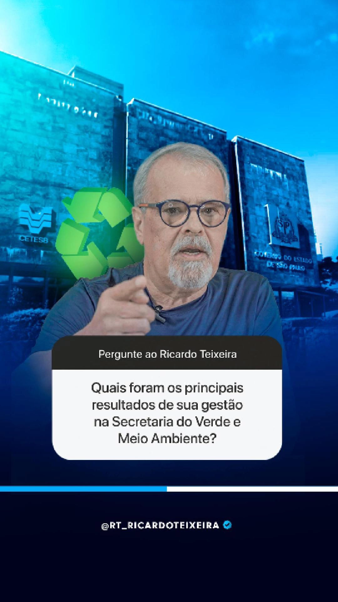 Vereador Ricardo Teixeira – Caixinha de Perguntas – Secretaria do Verde e Meio Ambiente