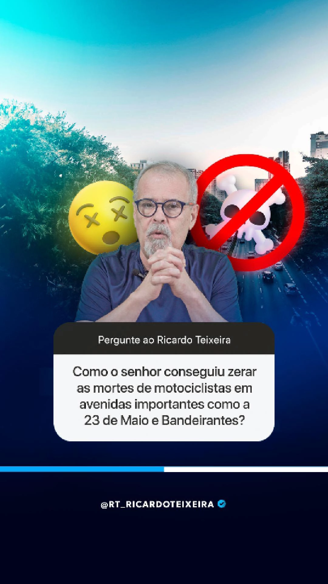 Vereador Ricardo Teixeira – Caixinha de Perguntas – Faixa Azul Avenidas 23 de Maio e Bandeirantes