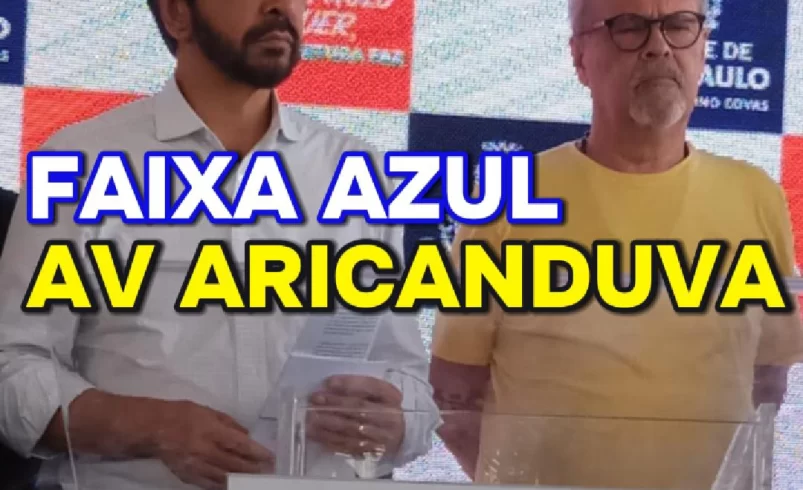 
  Vereador Ricardo Teixeira – Faixa Azul Av Aricanduva