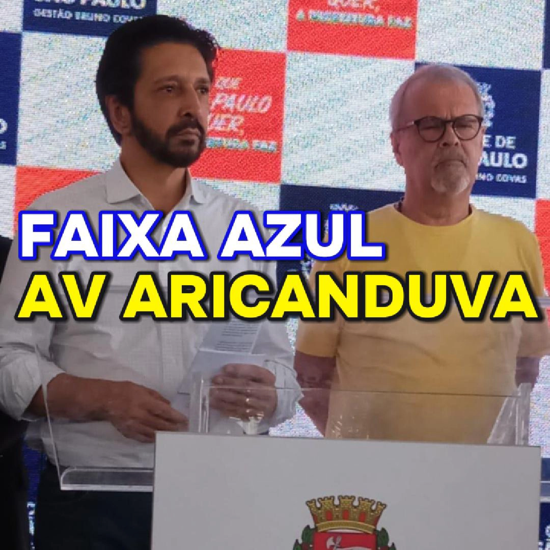 Vereador Ricardo Teixeira – Faixa Azul Av Aricanduva