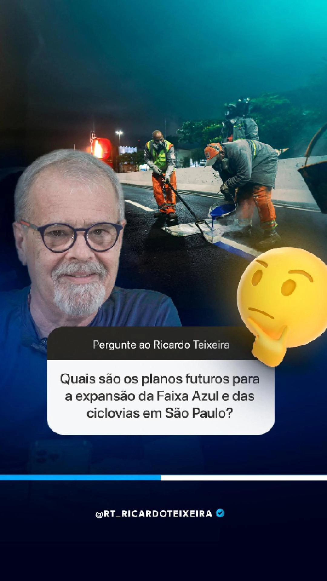 Vereador Ricardo Teixeira – Caixinha de Perguntas – Faixa Azul e Ciclovias