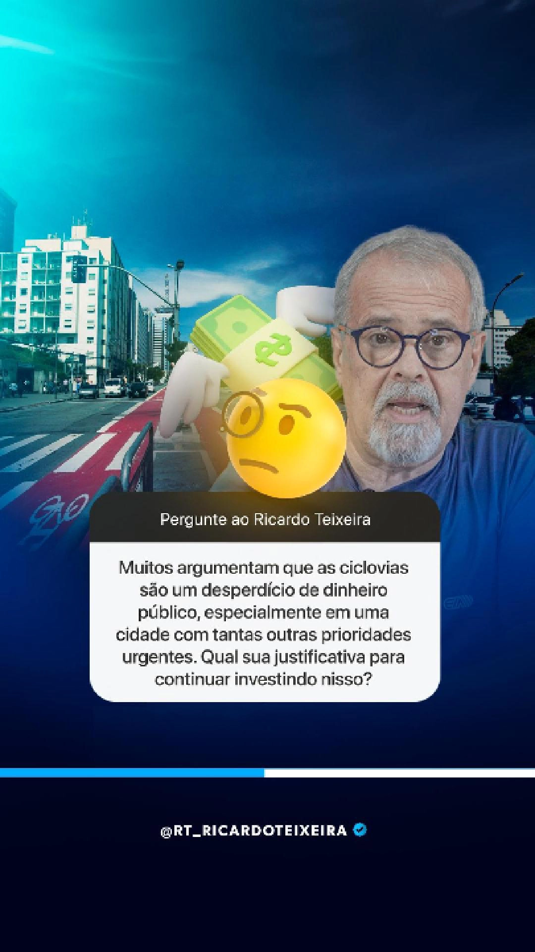 Vereador Ricardo Teixeira: Caixinha de Perguntas – Ciclovias