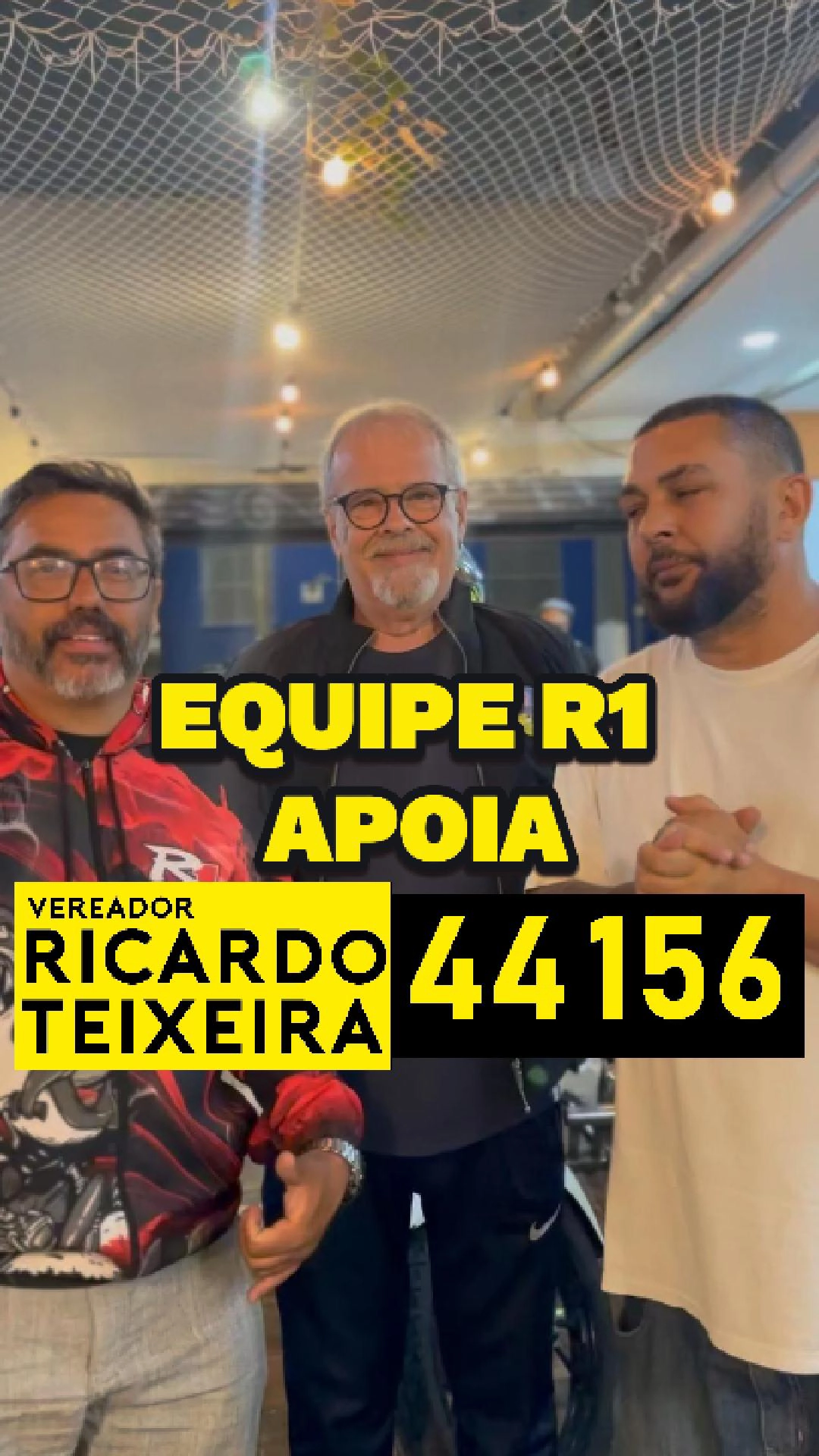 Equipe R1 apoia Vereador Ricardo Teixeira 44156