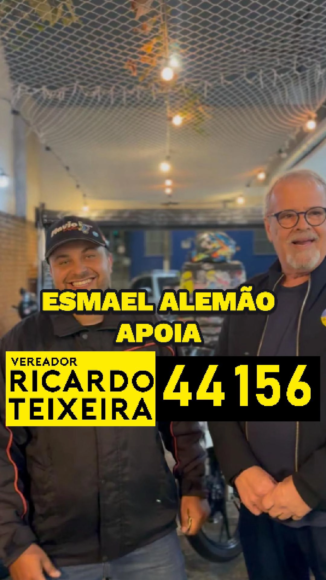 Esmael Alemão apoia Vereador Ricardo Teixeira 41156