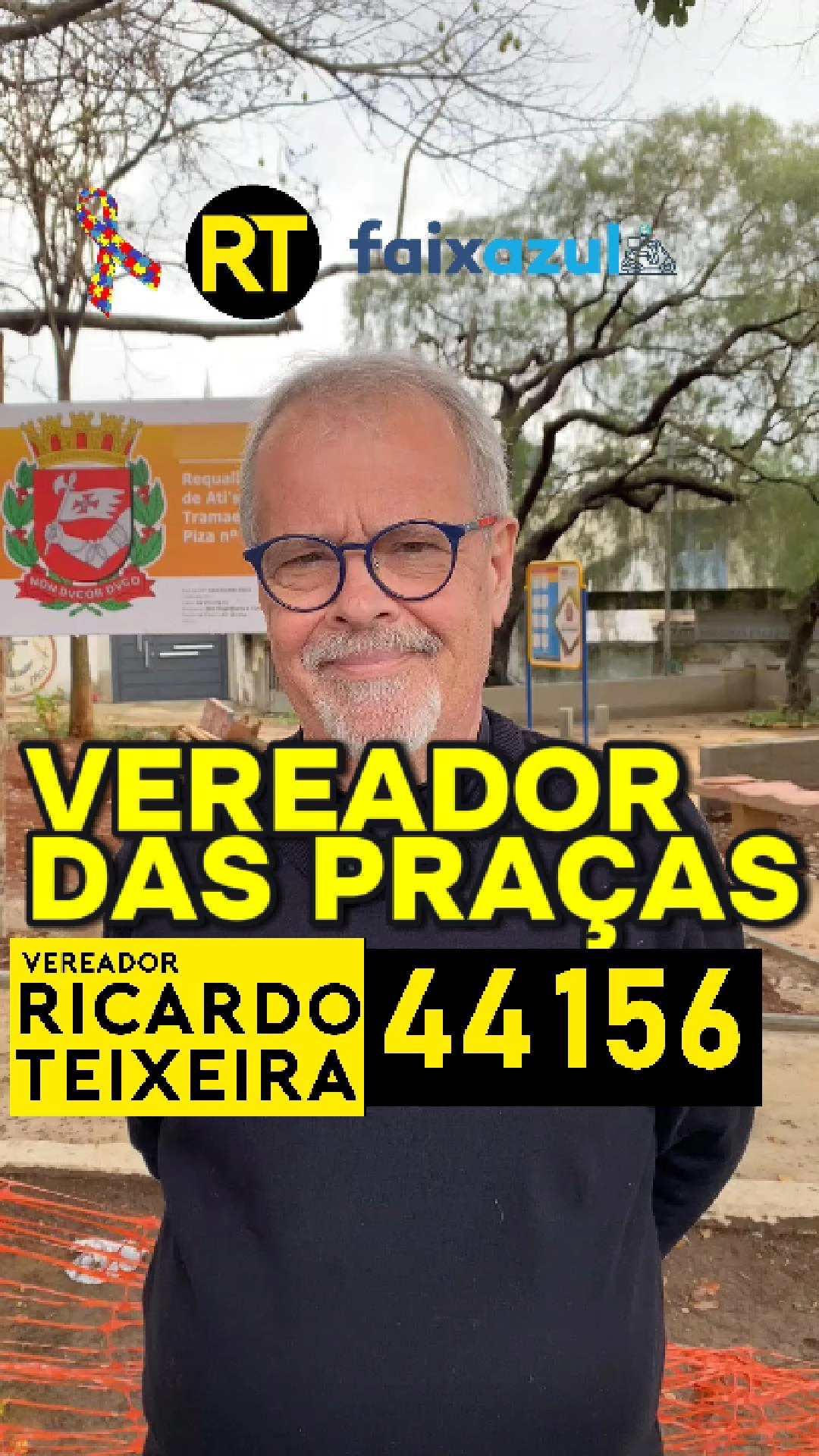 Vereador Ricardo Teixeira 44156 – Vereador das Praças – Praça Tramae