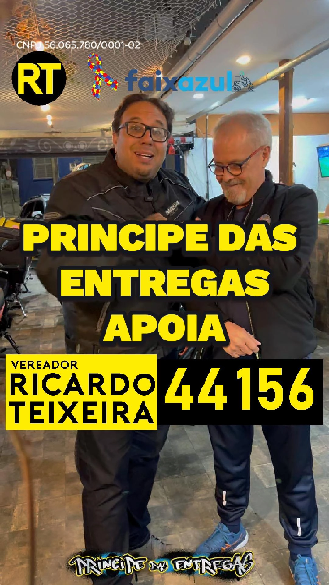 Príncipe das Entregas apoia Vereador Ricardo Teixeira 44156