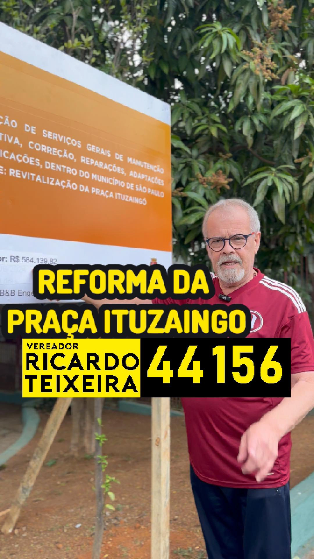 Vereador Ricardo Teixeira 44156 – Reforma Praça Ituzaingo