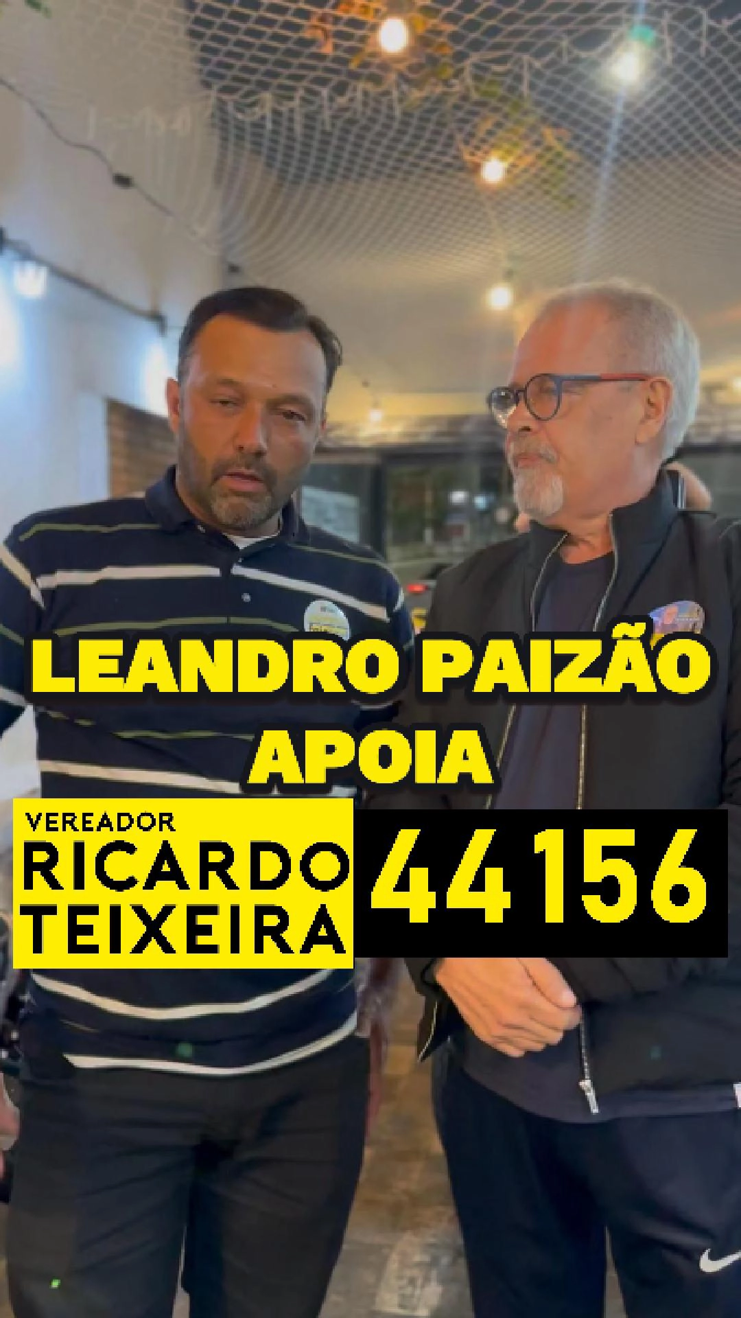 Leandro Paizão apoia Vereador Ricardo Teixeira 44156