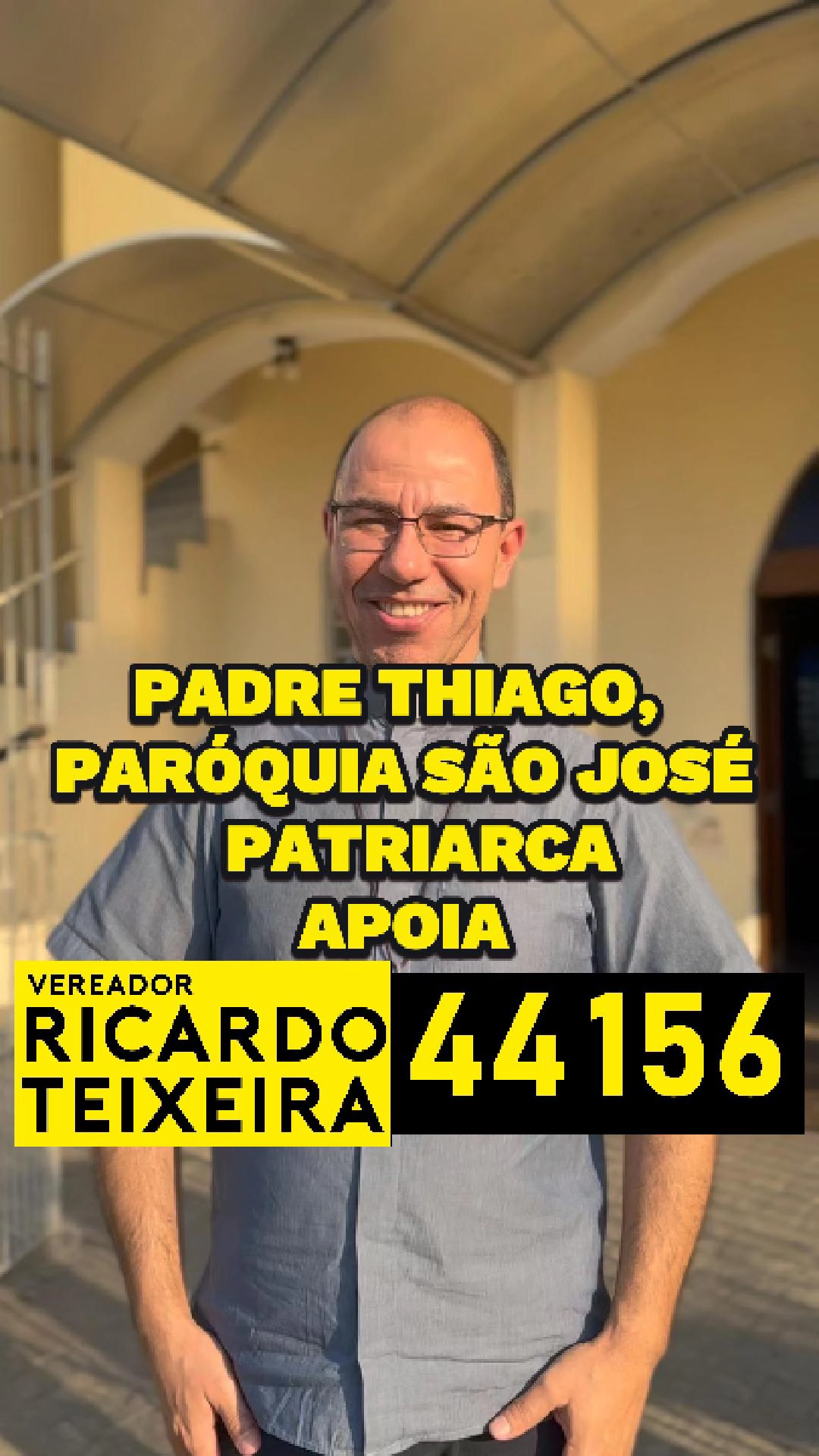 Padre Thiago apoia Vereador Ricardo Teixeira 44156