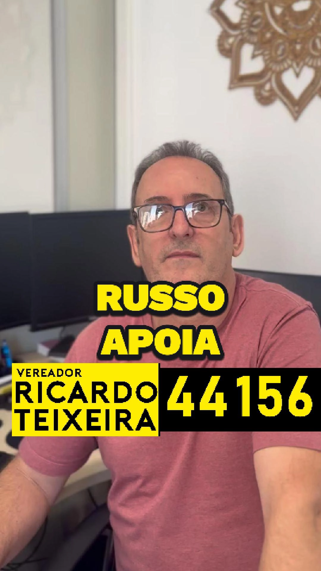 Russo apoia Vereador Ricardo Teixeira 44156