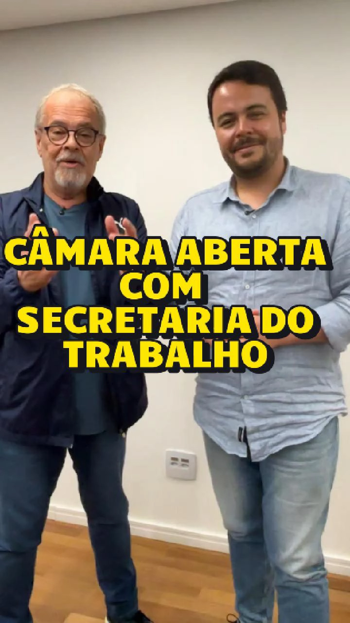 Presidente Ricardo Teixeira: Câmara Aberta com Secretaria do Trabalho