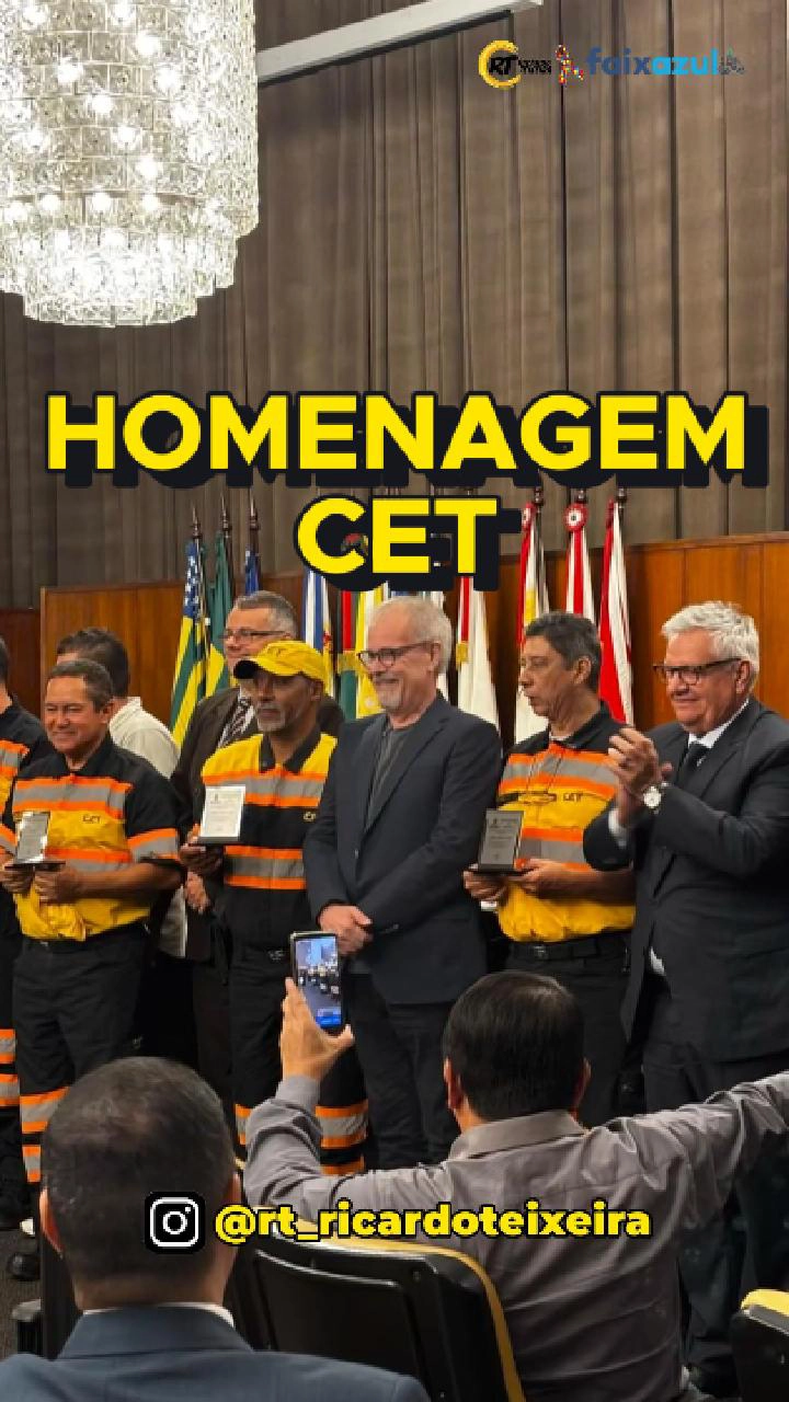 Presidente Ricardo Teixeira: Certificado de gratidão a CET