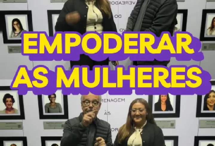 Vereador Ricardo Teixeira e Catarina Teixeira na Câmara de Arujá